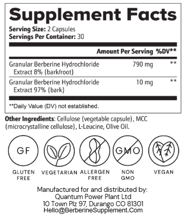 Save Up to 50% Off Natural Berberine Extract